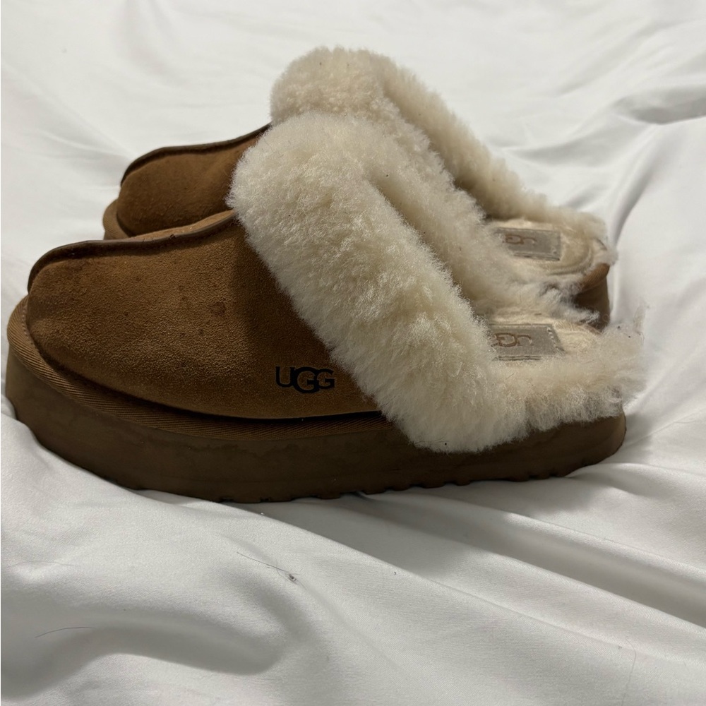 Ugg Tan Shearling Lined Slippers - image 1